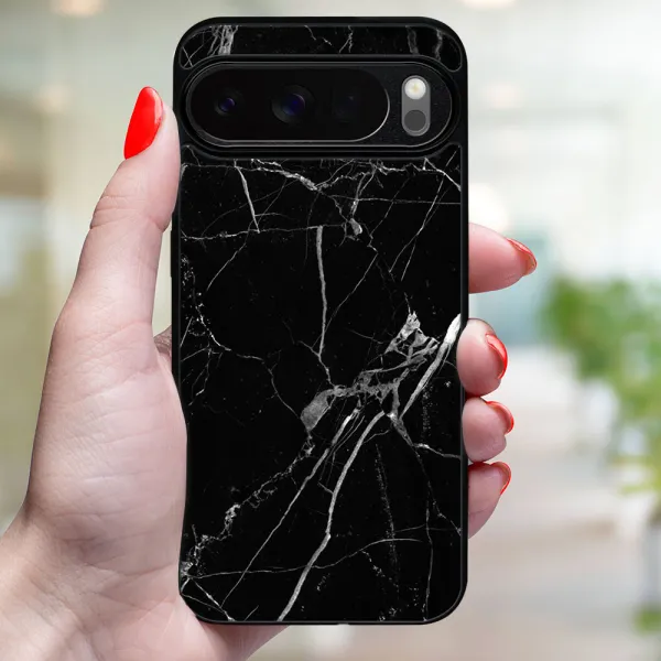 MY ART Ochranný kryt pre Google Pixel 10 / Pixel 10 Pro BLACK MARBLE (142)