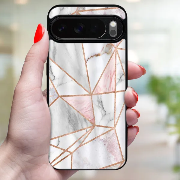 MY ART Ochranný kryt pre Google Pixel 10 / Pixel 10 Pro PINK MARBLE (143)