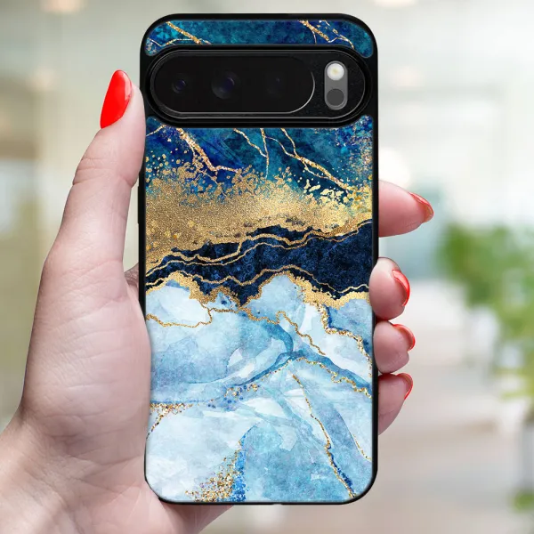 MY ART Ochranný kryt pre Google Pixel 10 Pro XL BLUE MARBLE (141)