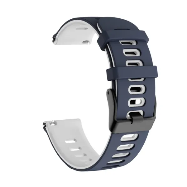 SPORTY Vymeniteľný silikónový remienok Garmin Venu 2 / Vivoactive 4 modrý-biely