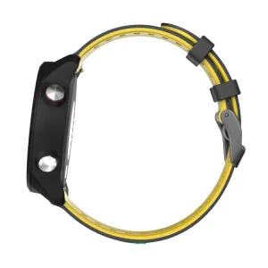 SPORTY Vymeniteľný silikónový remienok Garmin Venu 2 / Vivoactive 4 čierny-žltý