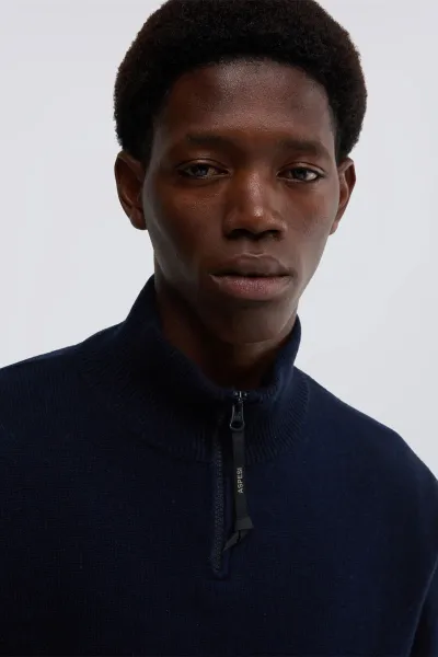 Sveter Aspesi Blu Navy