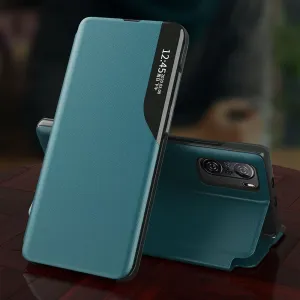 MG Eco Leather View knižkové puzdro na Xiaomi Redmi K40 / Poco F3, červené