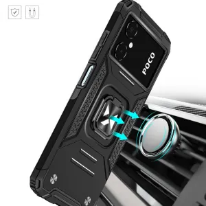 MG Ring Armor plastový kryt na Google Pixel 7, čierny