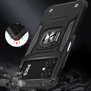 MG Ring Armor plastový kryt na Google Pixel 7, čierny