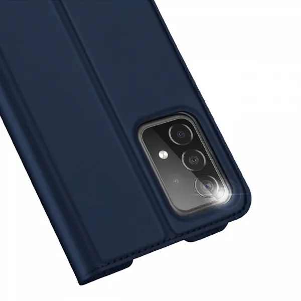 Dux Ducis Skin Pro knižkové kožené puzdro na Samsung Galaxy A73, modré