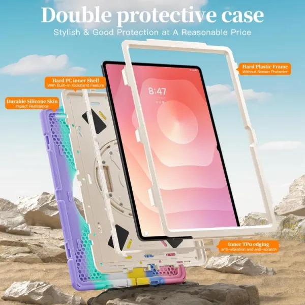 SOLID Odolný obal pre Samsung Galaxy Tab S11 Ultra COLORFUL