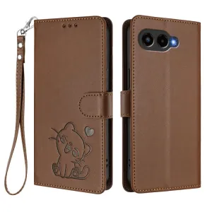 ART CAT Peňaženkový obal s remienkom pre T Phone 3 hnedý