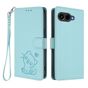 ART CAT Peňaženkový obal s remienkom pre T Phone 3 mentolový