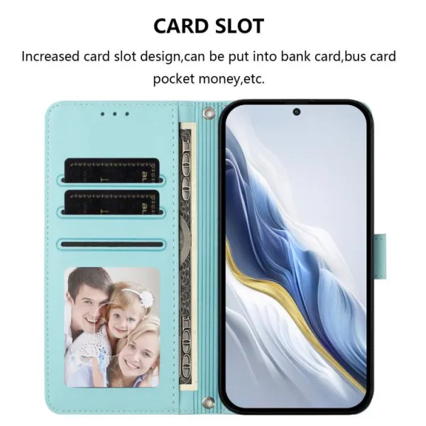 ART CAT Peňaženkový obal s remienkom pre T Phone 3 mentolový