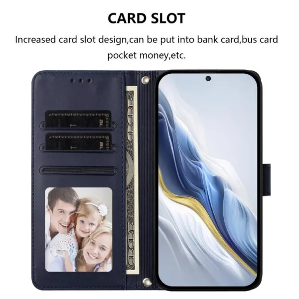ART CAT Peňaženkový obal s remienkom pre T Phone 3 tmavomodrý