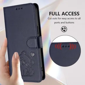 ART CAT Peňaženkový obal s remienkom pre T Phone 3 tmavomodrý