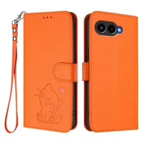 ART CAT Peňaženkový obal s remienkom pre T Phone 3 oranžový