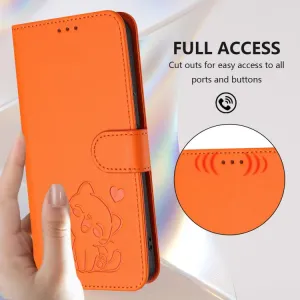 ART CAT Peňaženkový obal s remienkom pre T Phone 3 oranžový
