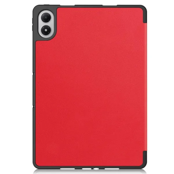 LEATHER Zaklápací kryt pre Xiaomi Redmi Pad 2 Pro červený