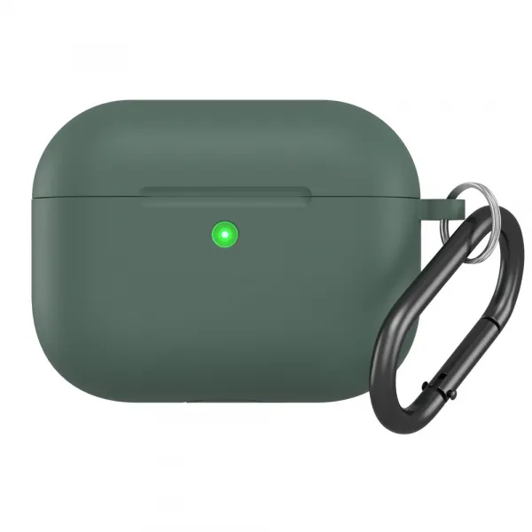 HOOK Silikónový obal pre Apple AirPods Pro 3 tmavozelený