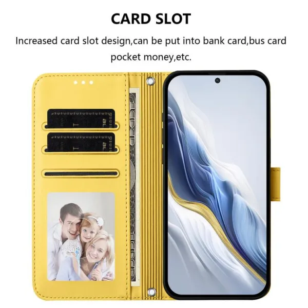 ART CAT Peňaženkový obal s remienkom pre T Phone 3 žltý