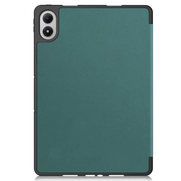 LEATHER Zaklápací kryt pre Xiaomi Redmi Pad 2 Pro zelený