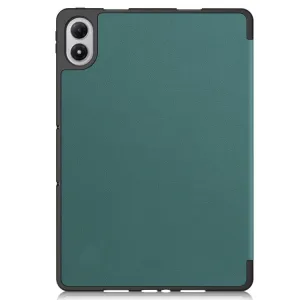 LEATHER Zaklápací kryt pre Xiaomi Redmi Pad 2 Pro zelený
