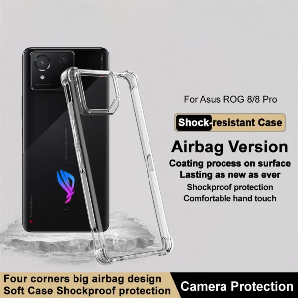 IMAK Ochranný obal pre Asus ROG Phone 8 / 8 Pro priehľadný