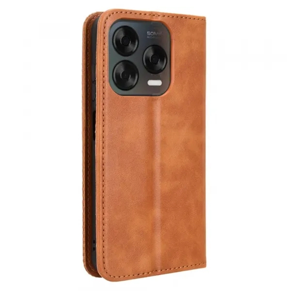 BUSINESS Peňaženkové puzdro pre ZTE V70 Vita hnedé