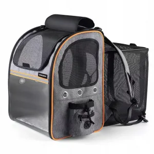 MG Animal Backpack V1 prepravná taška pre psy a mačky, sivá