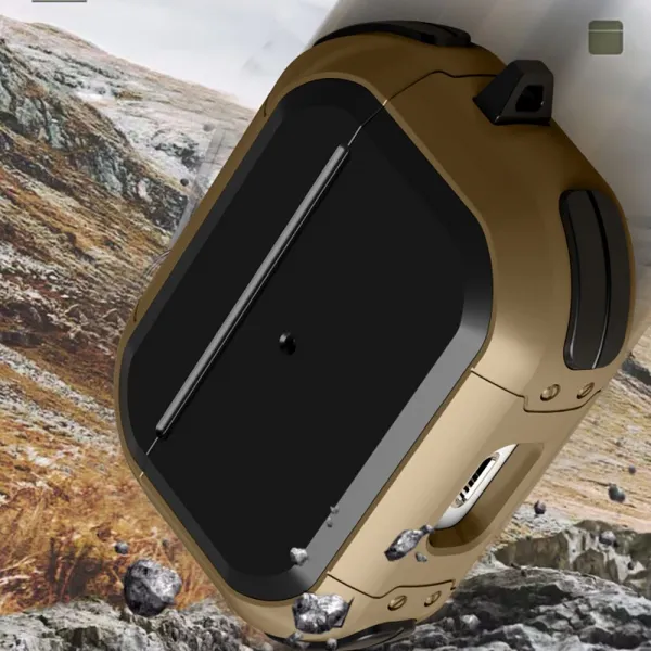 Tech-Protect Rough puzdro na Apple Airpods Pro 1 / 2, čierne