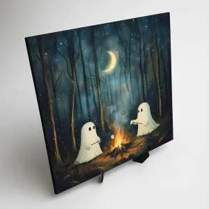 Detský obraz na Halloween - Duchovia v lese