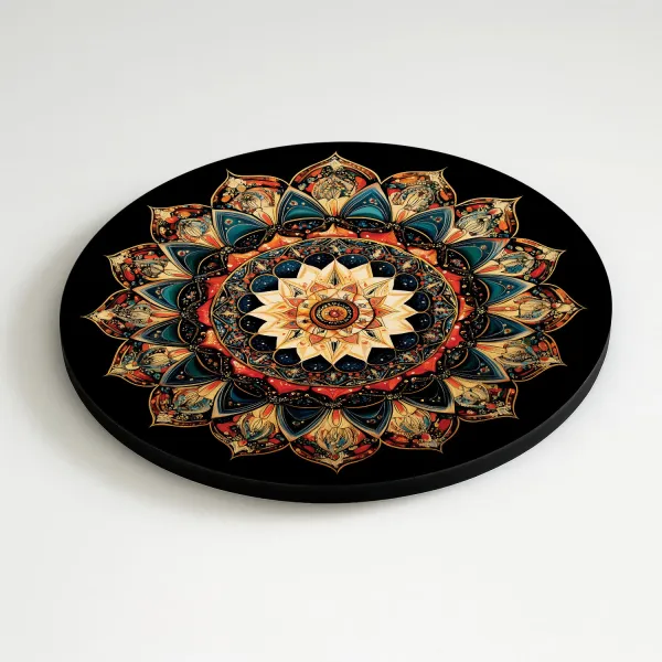 Drevený obraz - Escher mandala