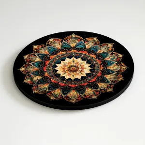 Drevený obraz - Escher mandala