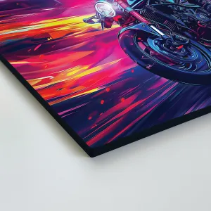 Moderný obraz - Neónová motorka