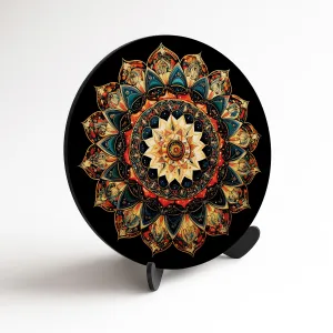 Drevený obraz - Escher mandala