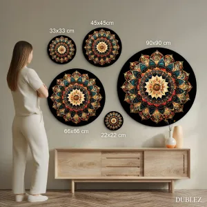 Drevený obraz - Escher mandala
