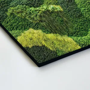 Drevený obrazu machu - Cesta prírody