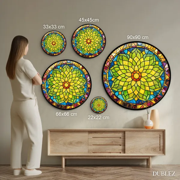 Farebná mandala - Slnečný lotos