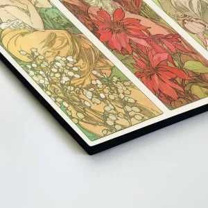 Obraz na dreve - Alfonz Mucha - Les Fleurs