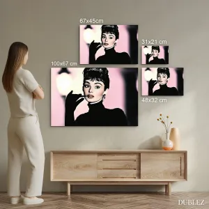 Drevený obraz - Audrey Hepburn