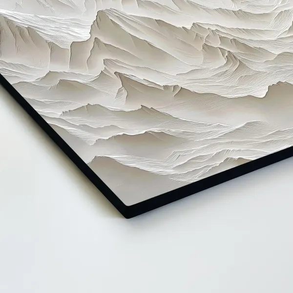 Biely obraz - Minimalistické hory