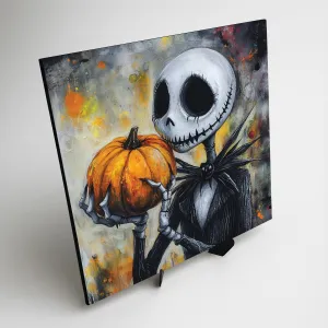 Drevený obraz z filmu - Jack Skellington