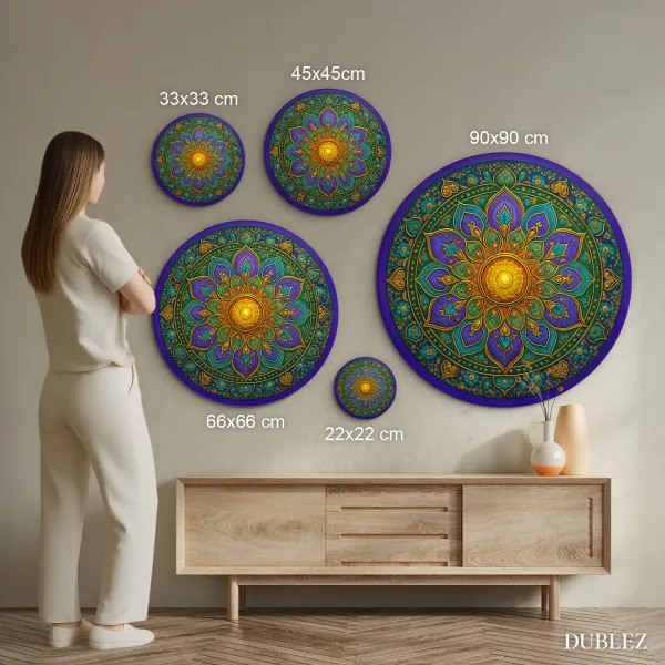 Liečivá mandala na stenu - Srdce Orientu