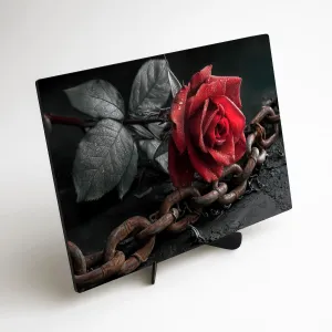 Dark romance obraz - Ruža a reťaz