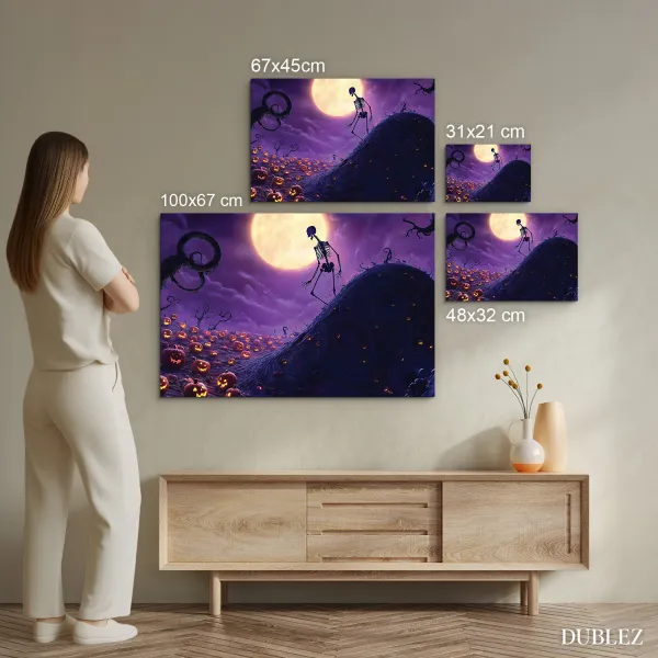 Halloween dekorácia na stenu - Smrtka
