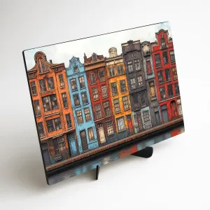 Drevený obraz - Amsterdam