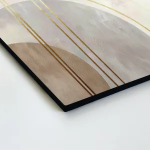Abstraktný obraz na stenu - Golden Geometry