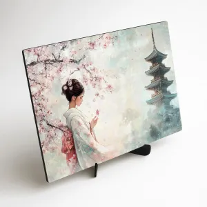 Drevený obraz - Japonská sakura