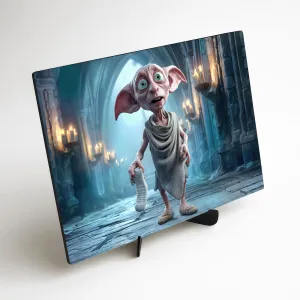 Drevený obraz z Harryho Pottera - Dobby