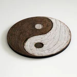 Drevený obraz - Jin Jang