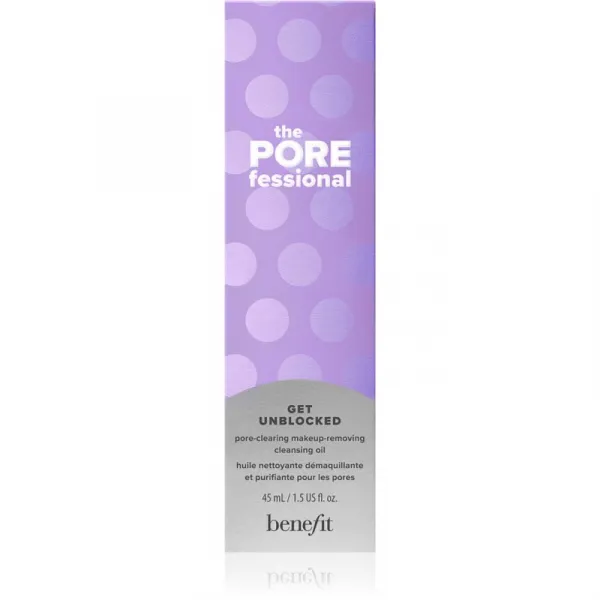 Benefit The POREfessional Get Unblocked Mini čistiaci a odličovací olej pre vyhladenie pleti a minimalizáciu pórov 45 ml