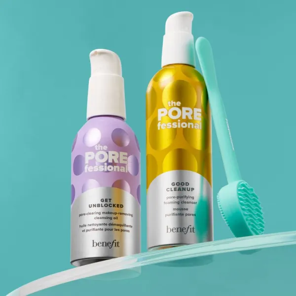 Benefit The POREfessional Get Unblocked Mini čistiaci a odličovací olej pre vyhladenie pleti a minimalizáciu pórov 45 ml