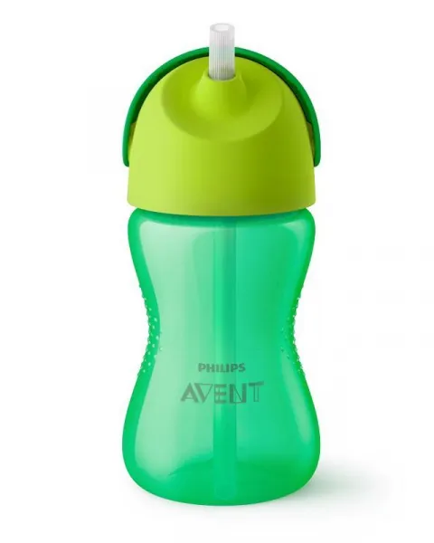 Philips AVENT Hrnček 300 ml Bendy s ohybnou slamkou chlapec+darček PETITE&MARS Miska 6m+